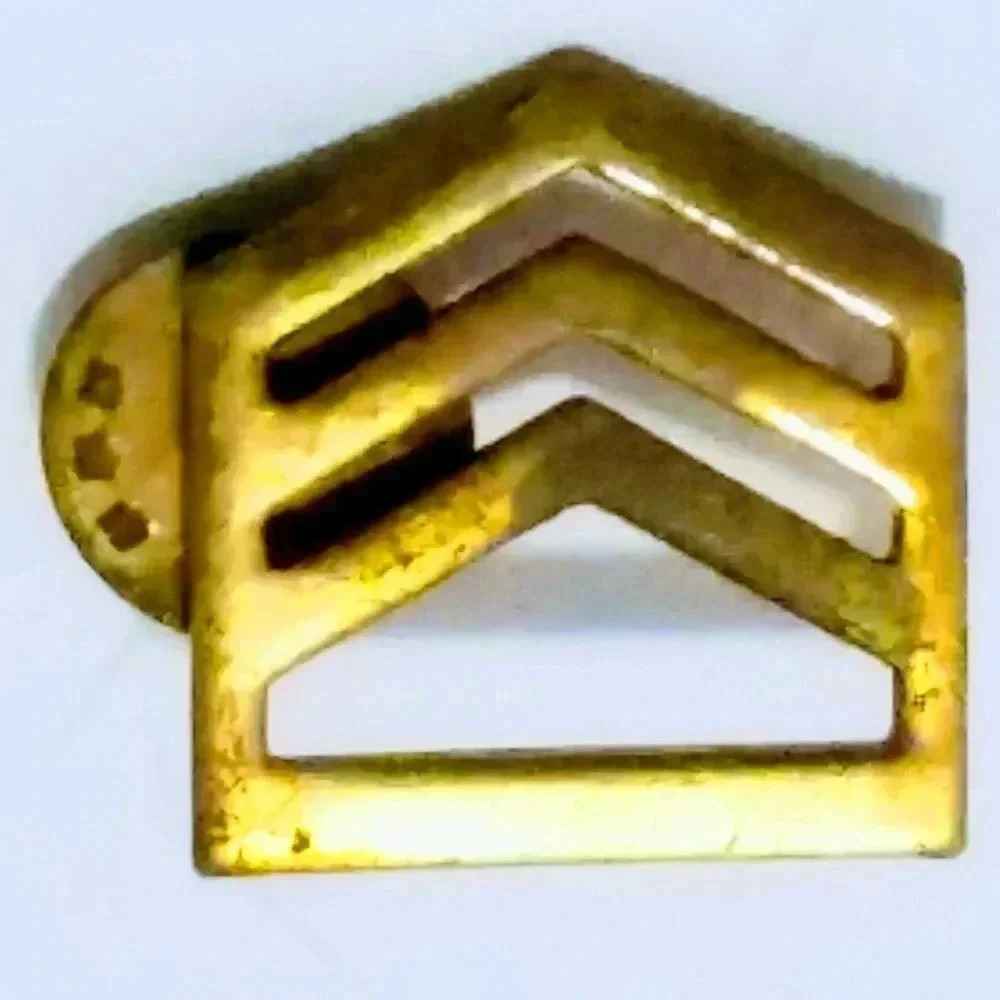 US Army ROTC Staff Sergeant Rank Duty Pin Vintage